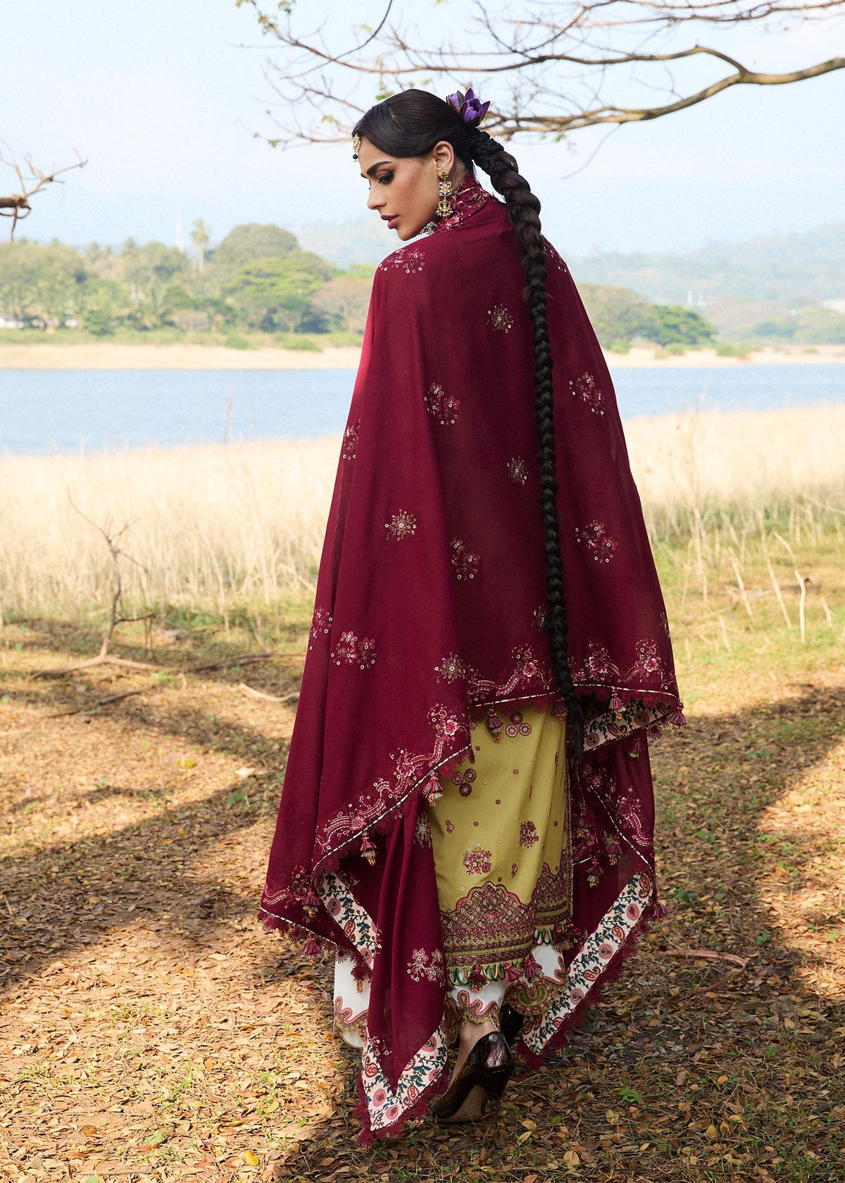 Hussain Rehar | Luxury Lawn 25 | Minted -  Hussain Rehar Ladies Clothes - Original Designer Dress - House of Maryam