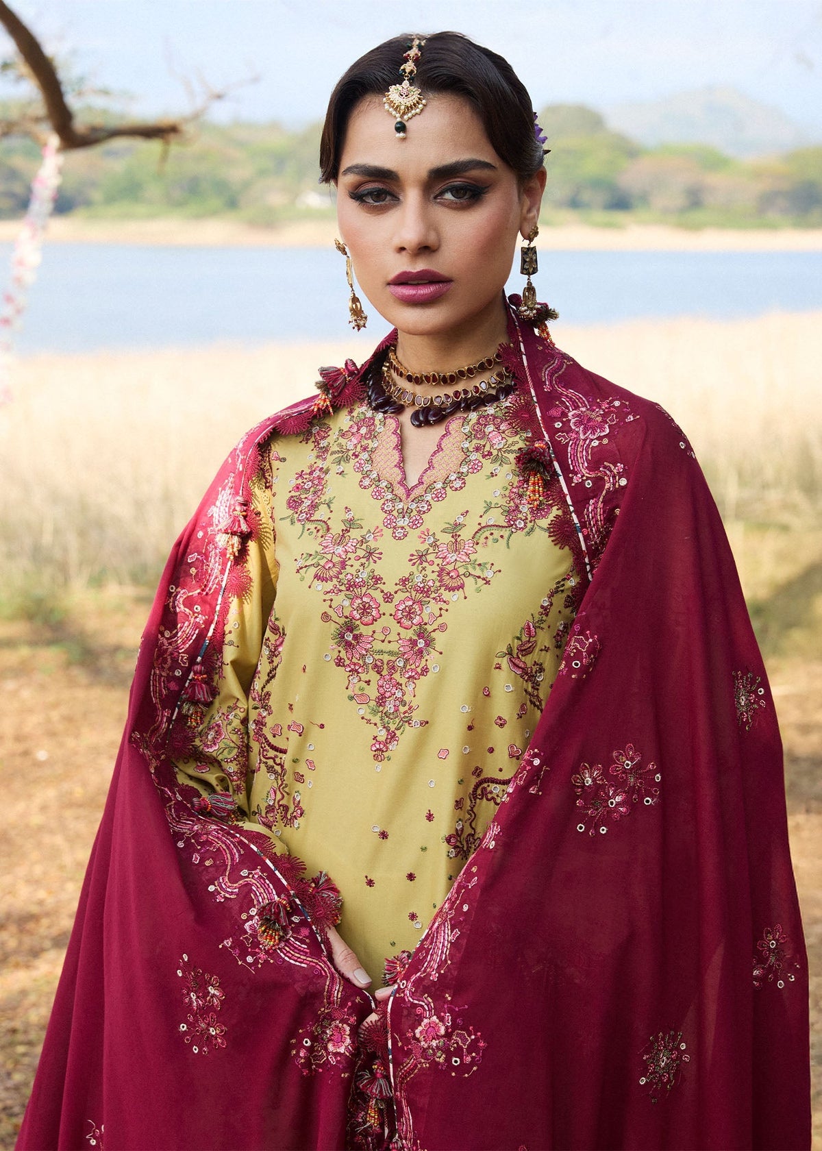 Hussain Rehar | Luxury Lawn 25 | Minted -  Hussain Rehar Ladies Clothes - Original Designer Dress - House of Maryam