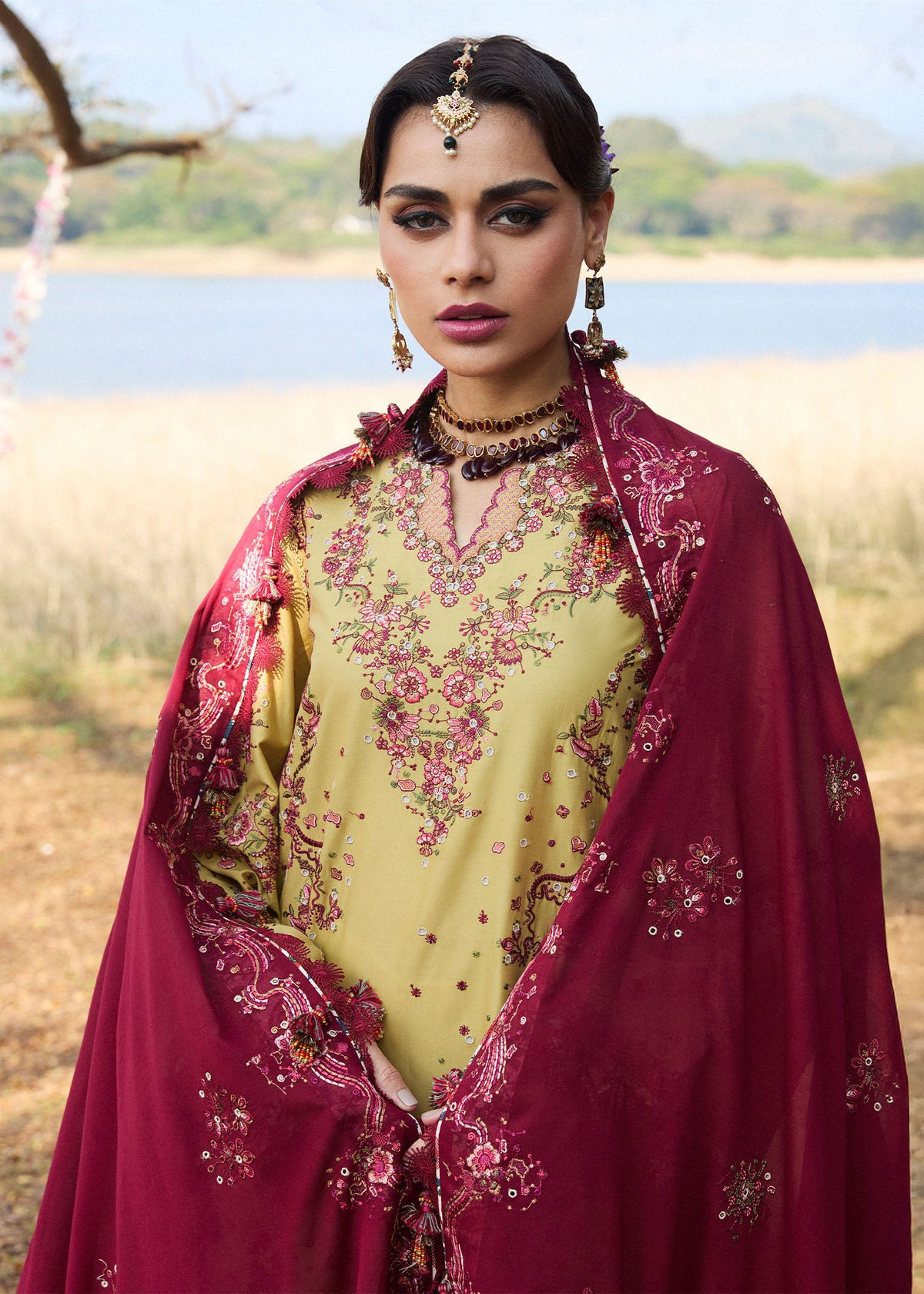 Hussain Rehar | Luxury Lawn 25 | Minted -  Hussain Rehar Ladies Clothes - Original Designer Dress - House of Maryam