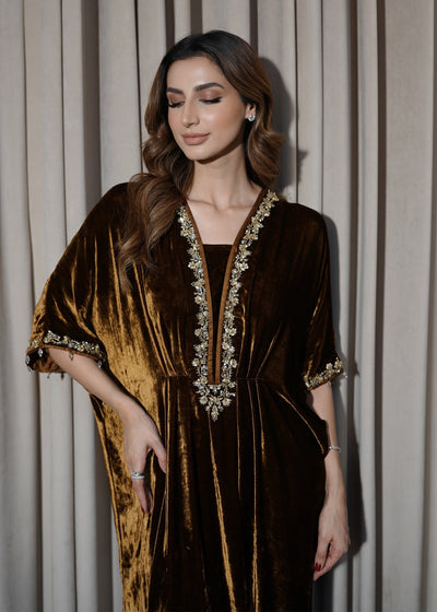 Mahum Asad | Voila Velvets | Topaz -  Mahum Asad Ladies Clothes - Original Designer Dress - House of Maryam