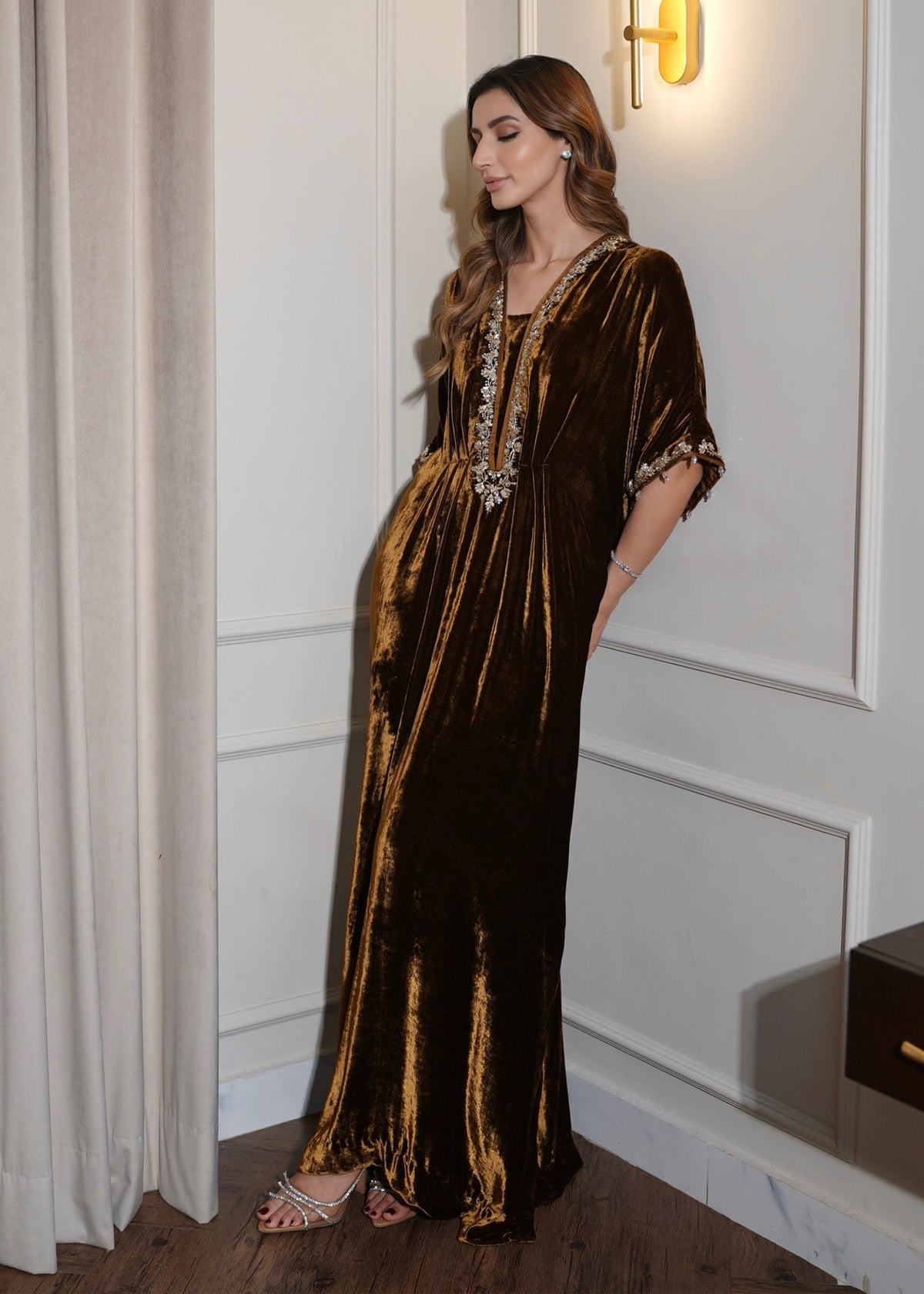 Mahum Asad | Voila Velvets | Topaz -  Mahum Asad Ladies Clothes - Original Designer Dress - House of Maryam