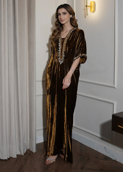 Mahum Asad | Voila Velvets | Topaz -  Mahum Asad Ladies Clothes - Original Designer Dress - House of Maryam