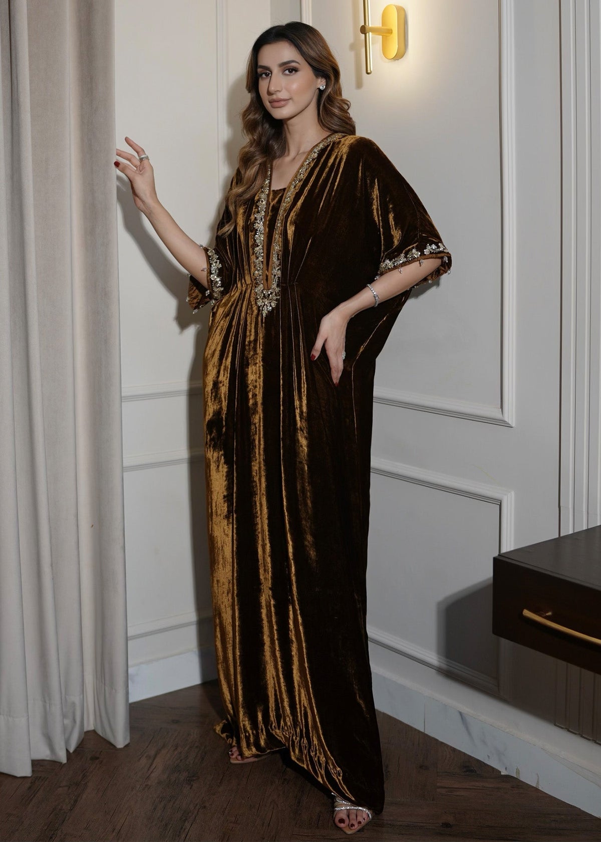 Mahum Asad | Voila Velvets | Topaz -  Mahum Asad Ladies Clothes - Original Designer Dress - House of Maryam