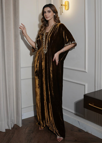 Mahum Asad | Voila Velvets | Topaz -  Mahum Asad Ladies Clothes - Original Designer Dress - House of Maryam