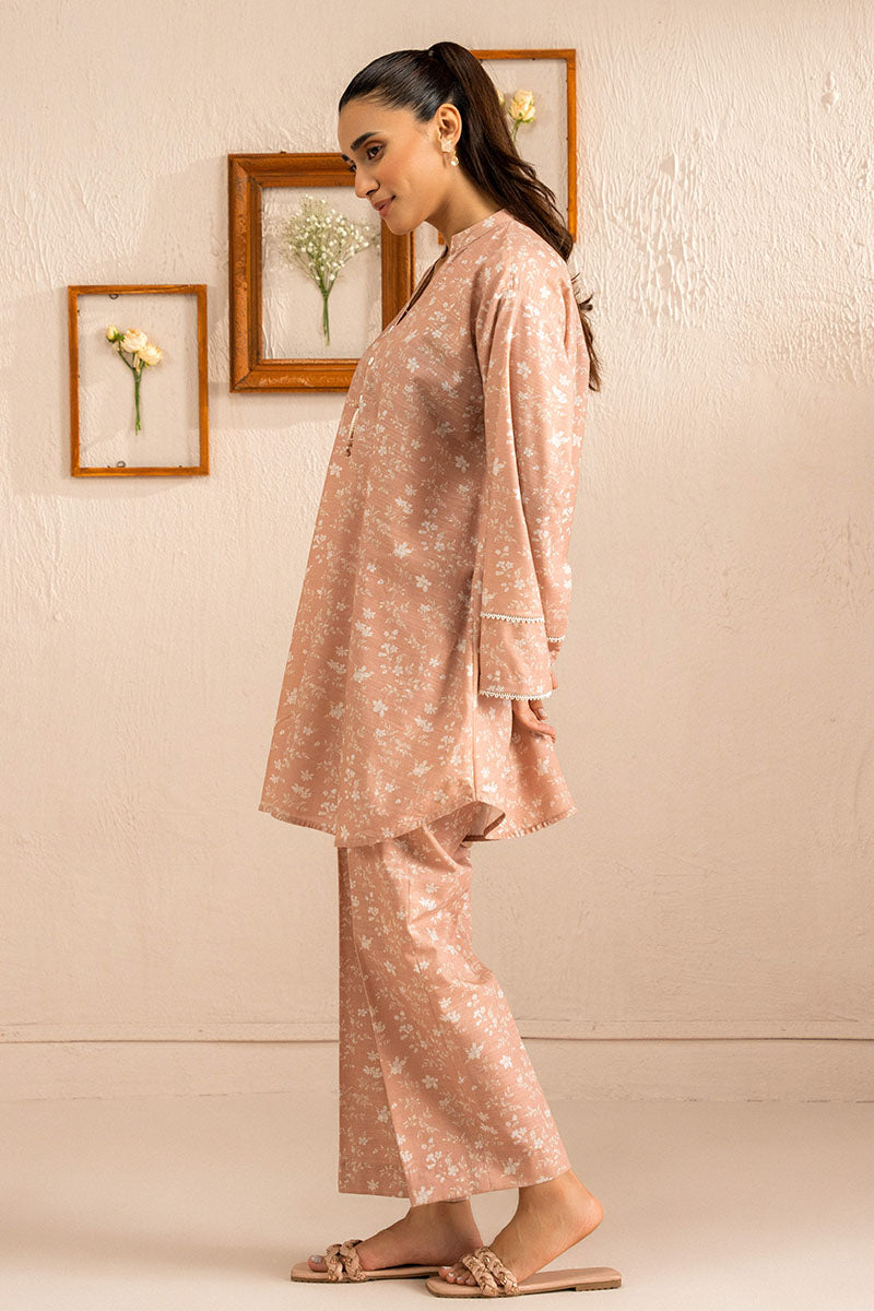 Cross Stitch | Basic Pret | Pink Tea-2 PC (Shirt & Trouser), image 7