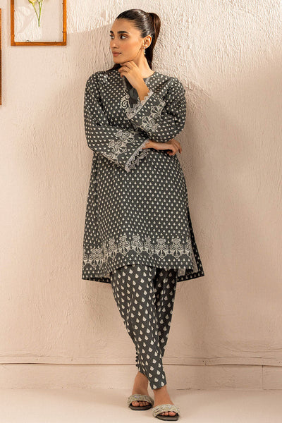 Cross Stitch | Basic Pret | Grey Allure-2 PC (Shirt & Trouser)