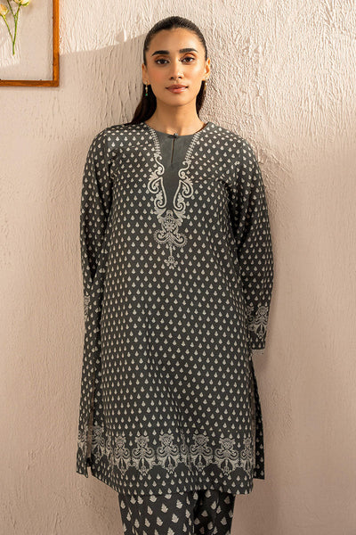 Cross Stitch | Basic Pret | Grey Allure-2 PC (Shirt & Trouser)