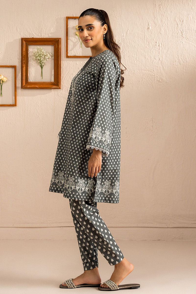 Cross Stitch | Basic Pret | Grey Allure-2 PC (Shirt & Trouser), image 5