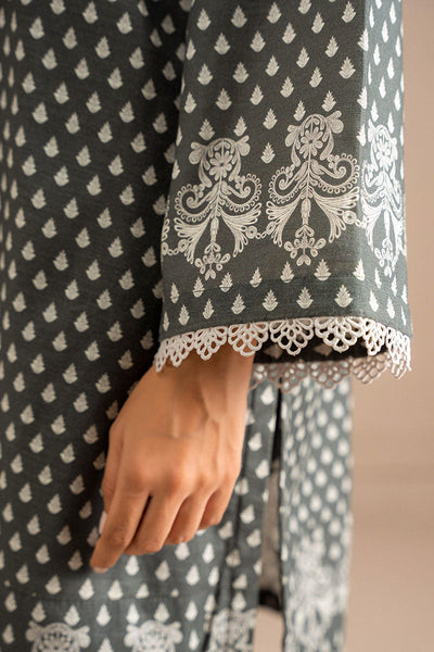 Cross Stitch | Basic Pret | Grey Allure-2 PC (Shirt & Trouser)