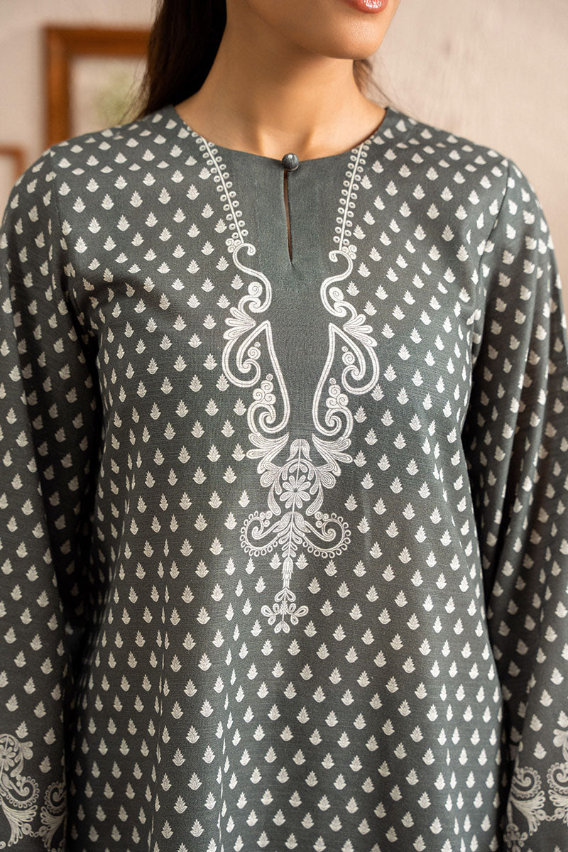 Cross Stitch | Basic Pret | Grey Allure-2 PC (Shirt & Trouser), image 2