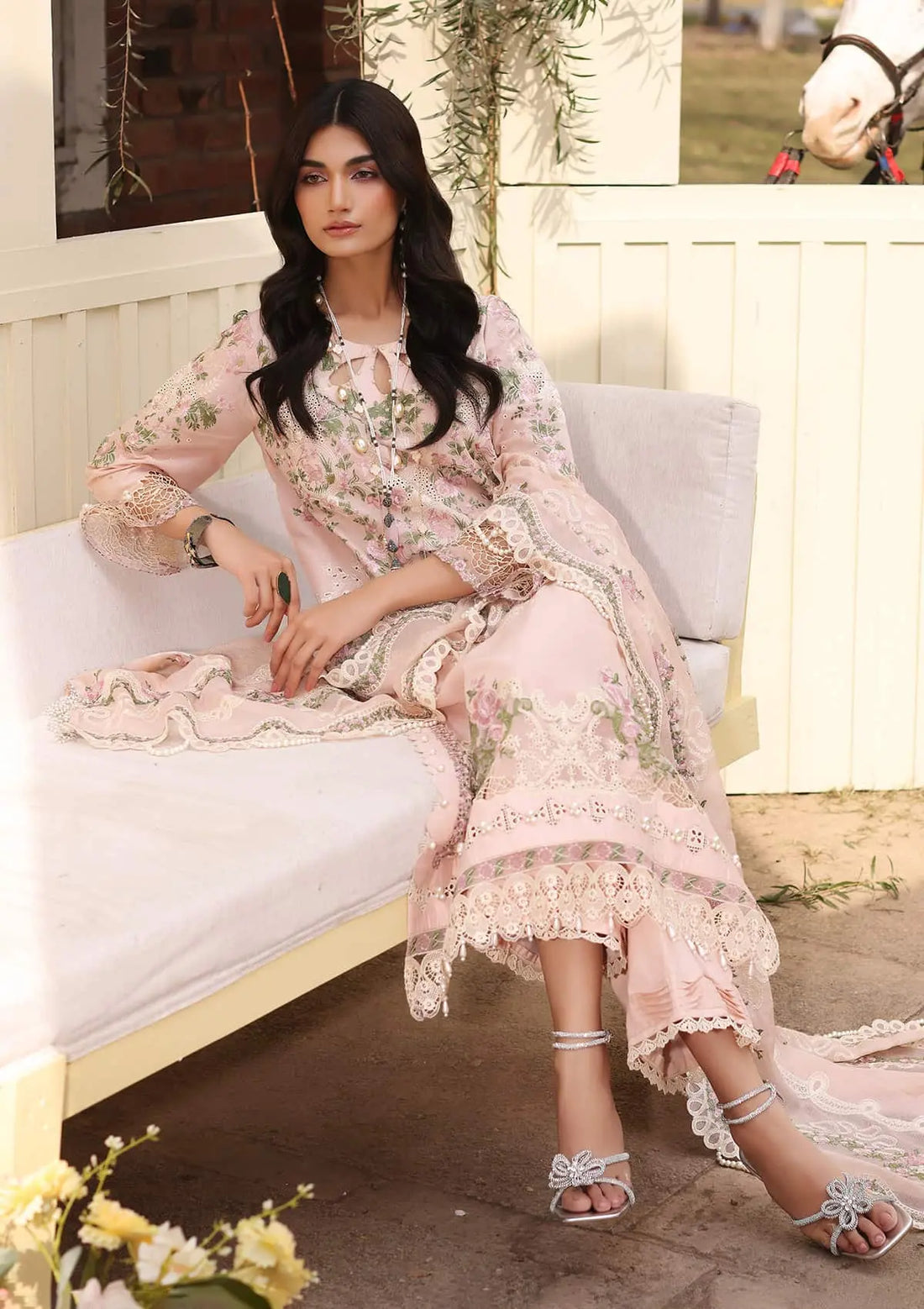 Kahf Premium | Festive Lawn 24 | KFL-09B NORA -  Kahf Premium Luxury - Original Designer Dress - House of Maryam