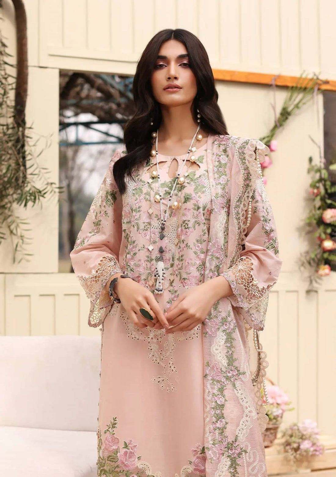 Kahf Premium | Festive Lawn 24 | KFL-09B NORA -  Kahf Premium Luxury - Original Designer Dress - House of Maryam