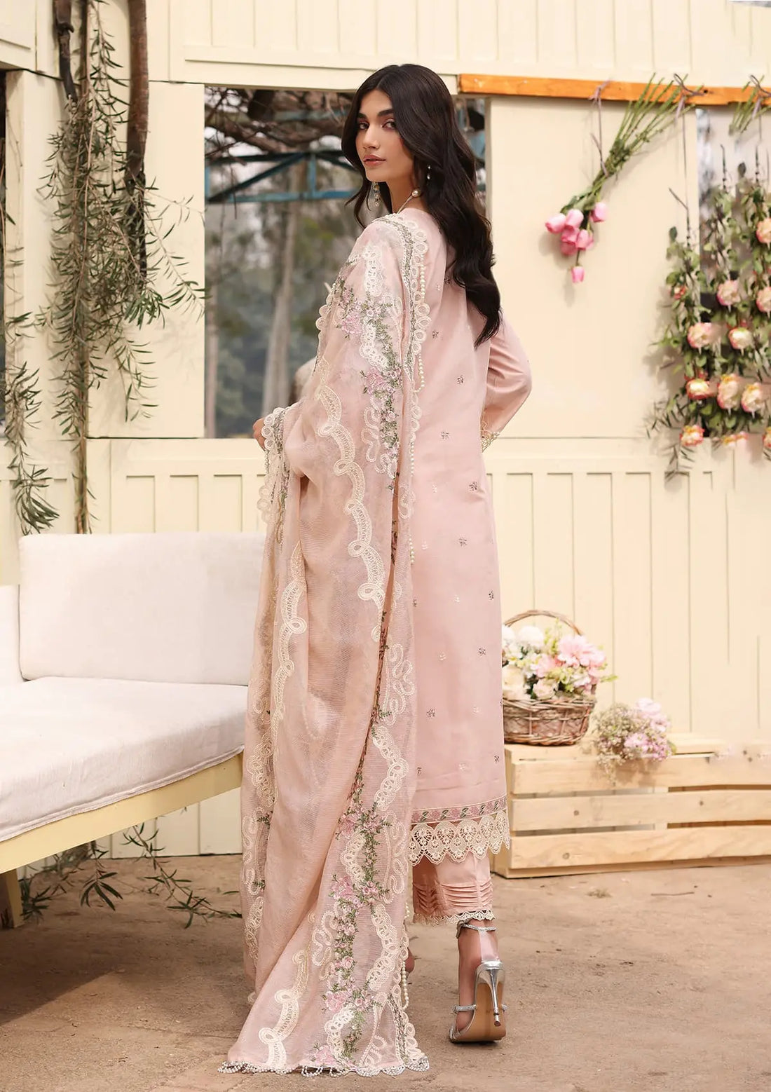 Kahf Premium | Festive Lawn 24 | KFL-09B NORA -  Kahf Premium Luxury - Original Designer Dress - House of Maryam