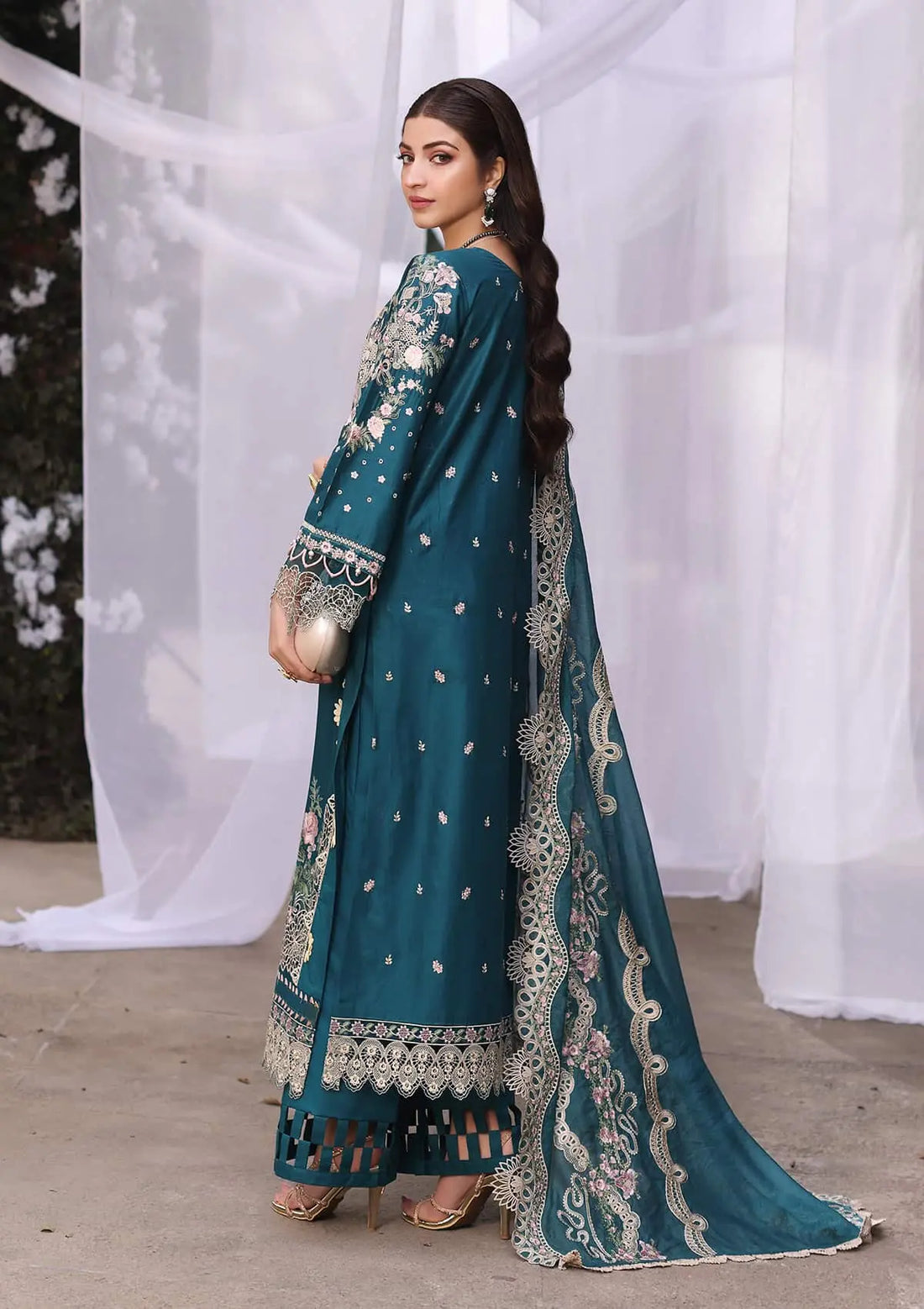 Kahf Premium | Festive Lawn 24 | KFL-09A BANO -  Kahf Premium Luxury - Original Designer Dress - House of Maryam