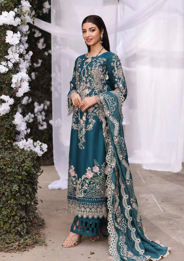 Kahf Premium | Festive Lawn 24 | KFL-09A BANO by Designer Kahf Premium - House of Maryam - Pakistani Designer Ethnic Wear in {{ shop.shopifyCountryName }}