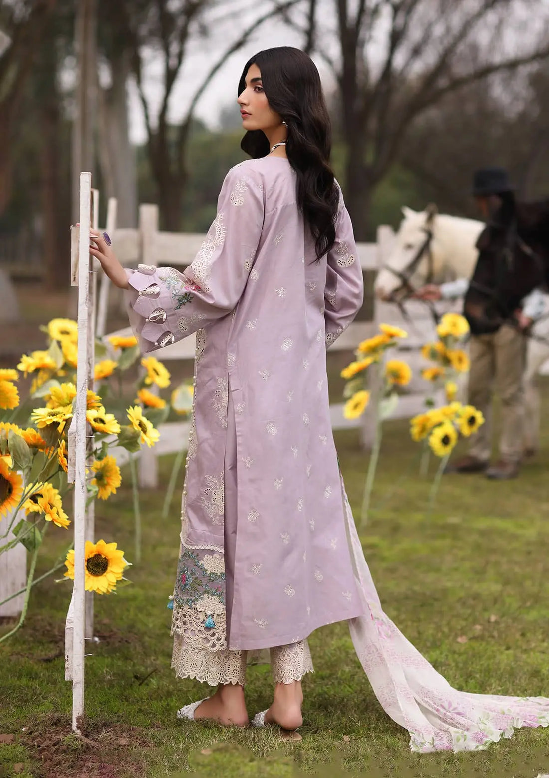 Kahf Premium | Festive Lawn 24 | KFL-08B ELAYA -  Khaf Premium Luxury - Original Designer Dress - House of Maryam