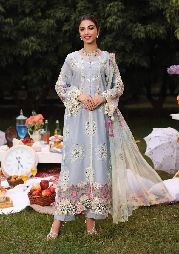 Kahf Premium | Festive Lawn 24 | KFL-08A FIRUZE -  Kahf Premium Luxury - Original Designer Dress - House of Maryam