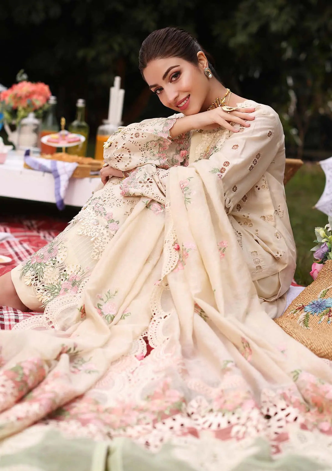 Kahf Premium | Festive Lawn 24 | KFL-07 SHIREEN by Designer Kahf Premium - House of Maryam - Pakistani Designer Ethnic Wear in {{ shop.shopifyCountryName }}