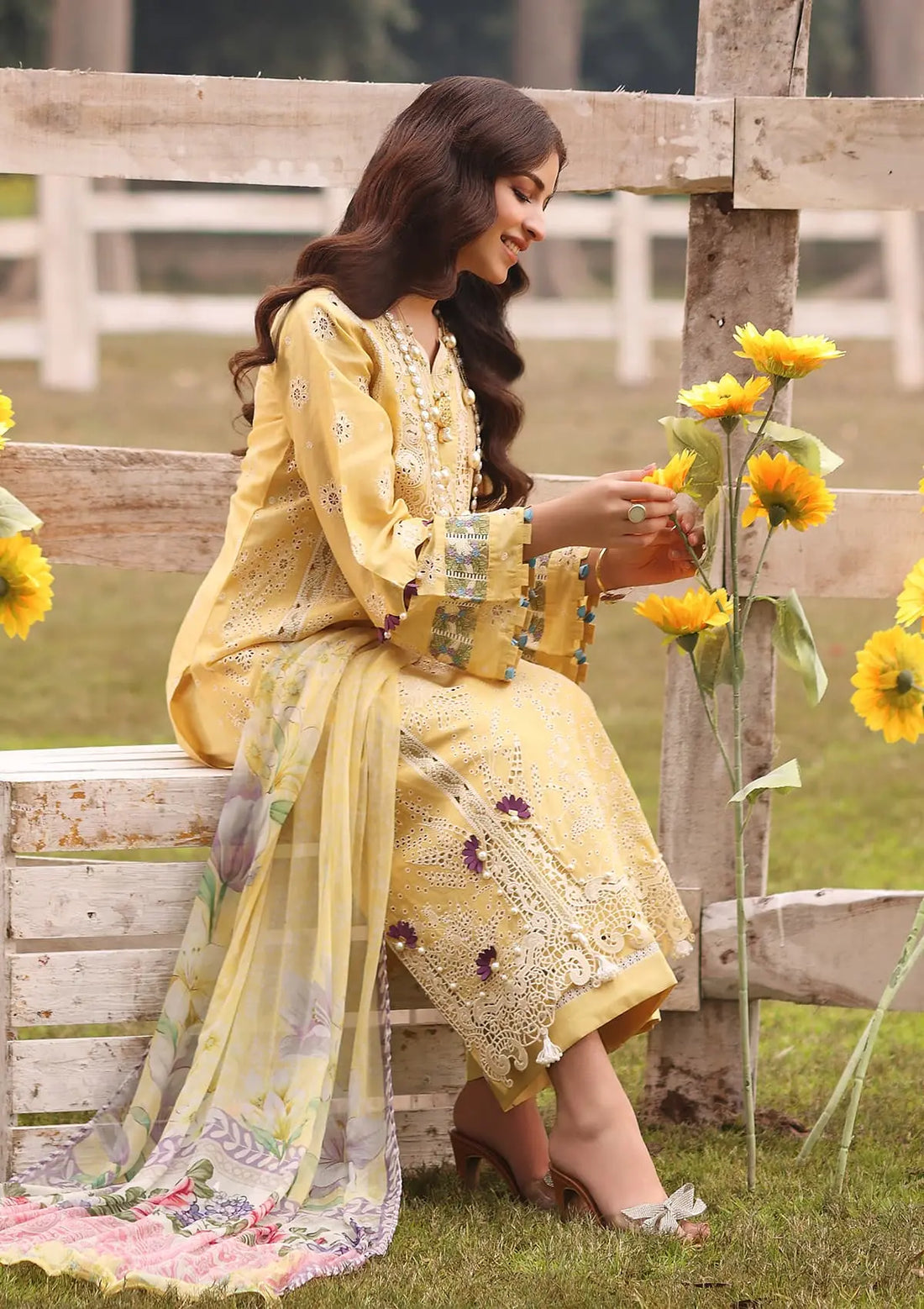 Kahf Premium | Festive Lawn 24 | KFL-05 SAHAR -  Kahf Premium Luxury - Original Designer Dress - House of Maryam