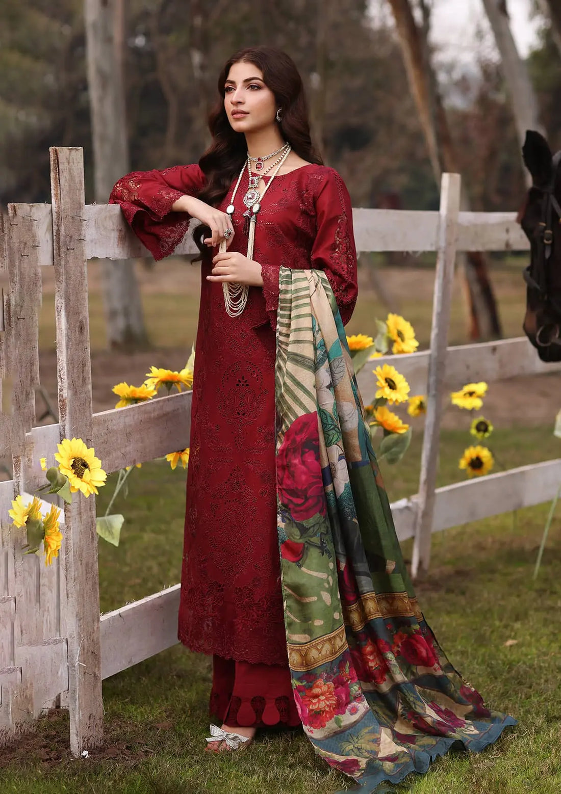 Kahf Premium | Festive Lawn 24 | KFL-02 ALORA -  Kahf Premium Luxury - Original Designer Dress - House of Maryam