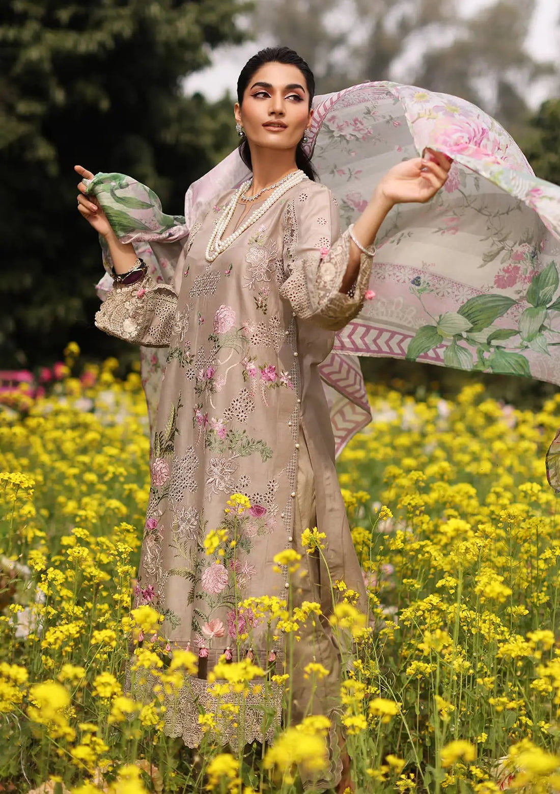 Kahf Premium | Festive Lawn 24 | KFL-12 HEER -  Kahf Premium Luxury - Original Designer Dress - House of Maryam