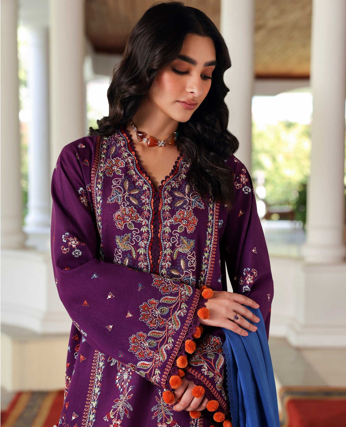 Republic Womenswear | Amaris Luxury Shawl 25 | Kaia-3