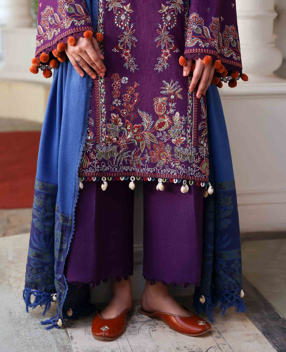 Republic Womenswear | Amaris Luxury Shawl 25 | Kaia-8