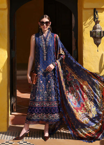 Kanwal Malik | Elysia Luxury Lawn 25 | Azure -  Kanwal Malik Ladies Clothes - Original Designer Dress - House of Maryam