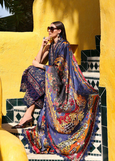 Kanwal Malik | Elysia Luxury Lawn 25 | Azure -  Kanwal Malik Ladies Clothes - Original Designer Dress - House of Maryam