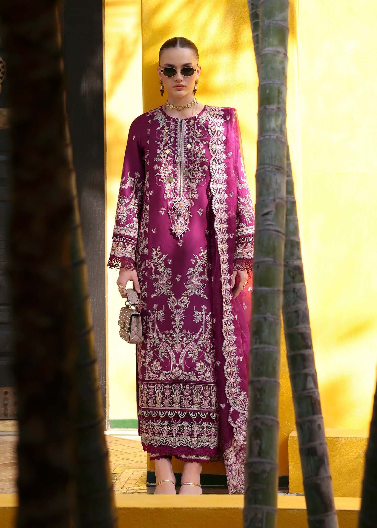 Kanwal Malik | Elysia Luxury Lawn 25 | Lavena -  Kanwal Malik Ladies Clothes - Original Designer Dress - House of Maryam