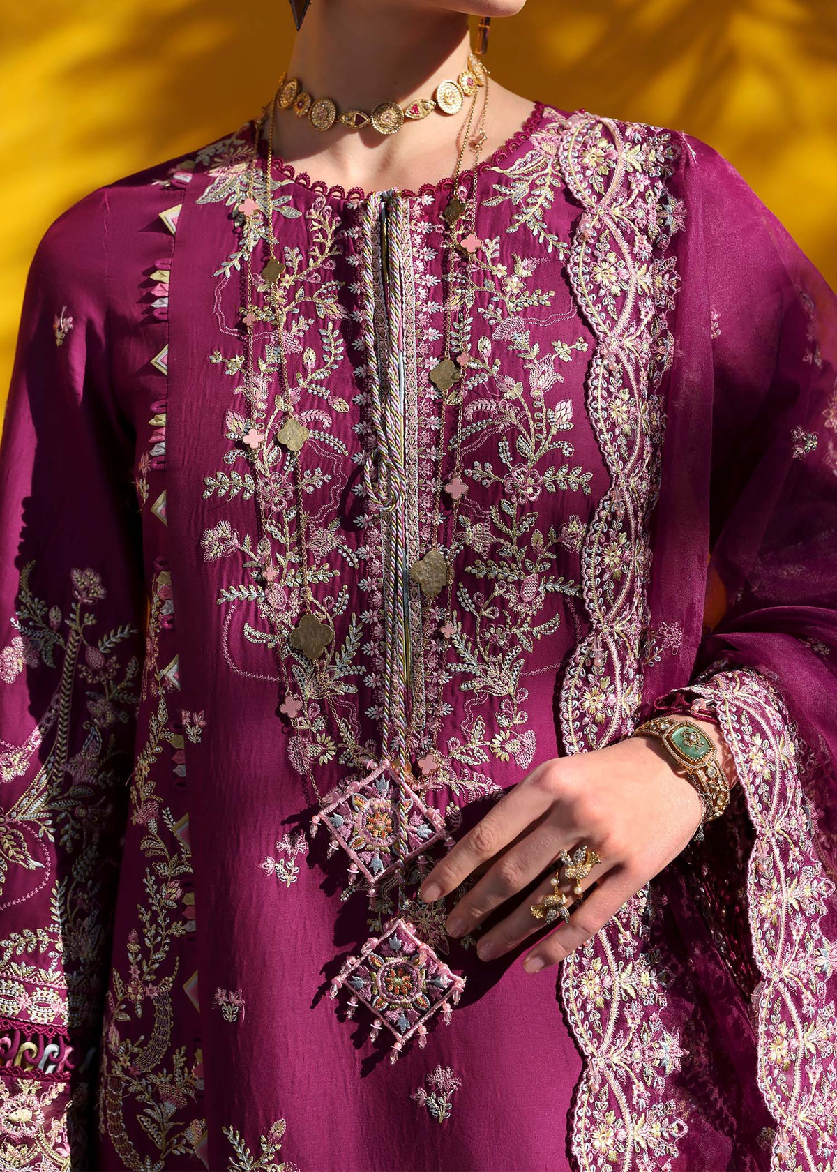 Kanwal Malik | Elysia Luxury Lawn 25 | Lavena -  Kanwal Malik Ladies Clothes - Original Designer Dress - House of Maryam