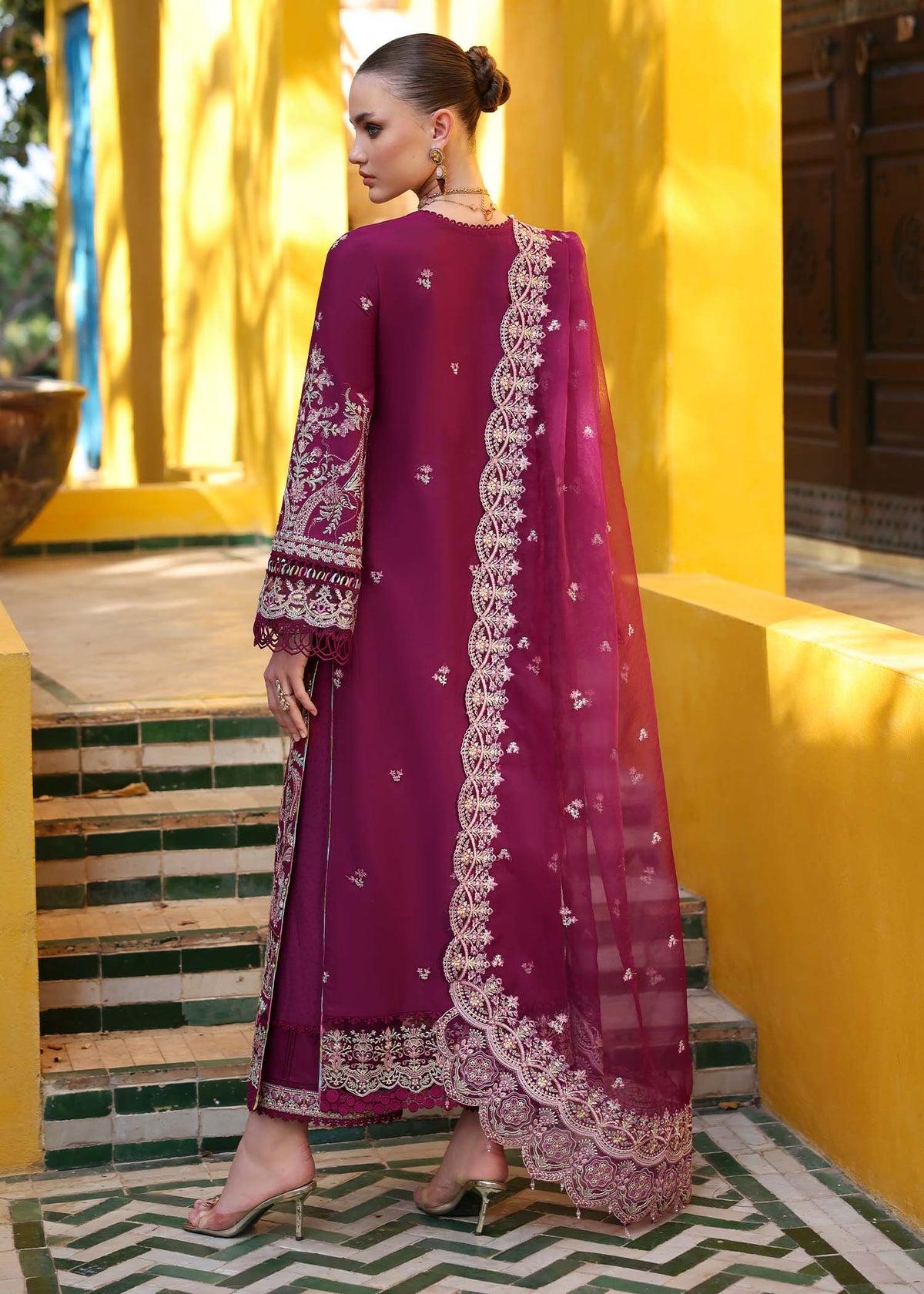Kanwal Malik | Elysia Luxury Lawn 25 | Lavena -  Kanwal Malik Ladies Clothes - Original Designer Dress - House of Maryam