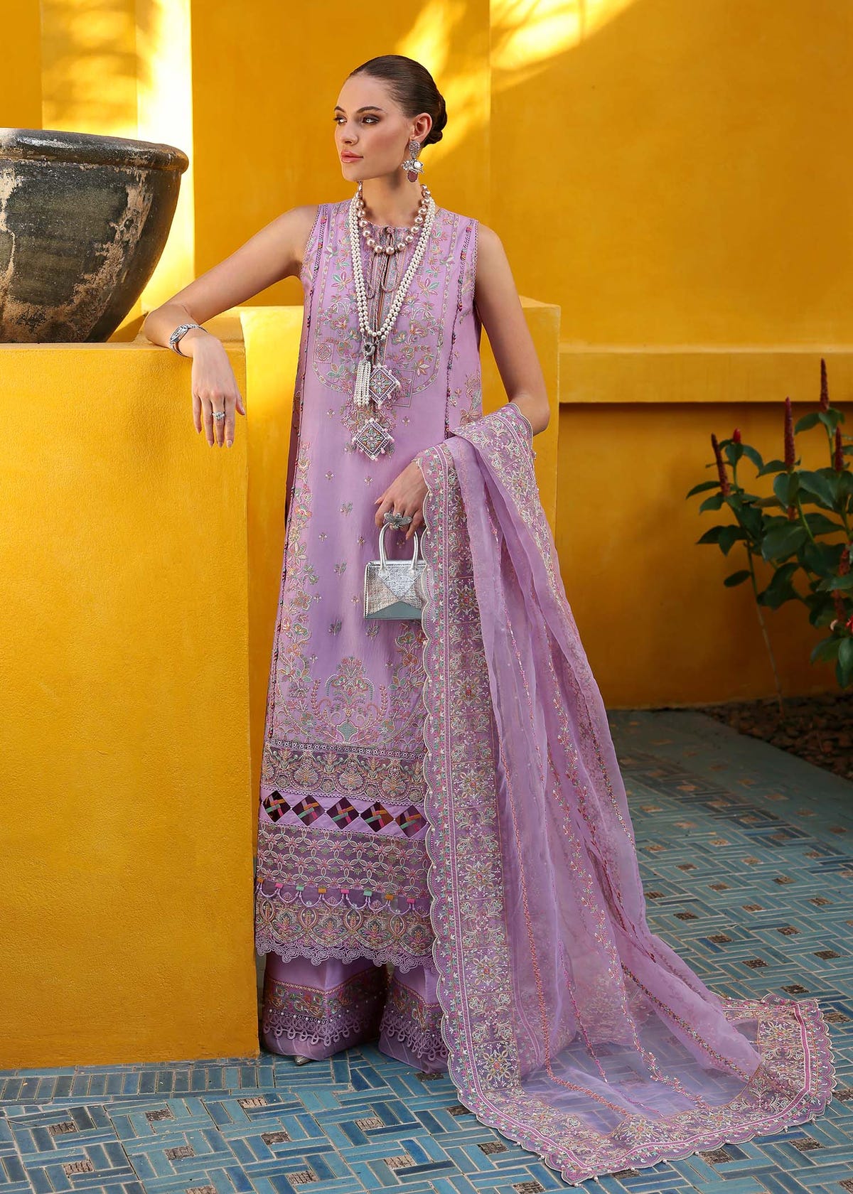 Kanwal Malik | Elysia Luxury Lawn 25 | Celia -  Kanwal Malik Ladies Clothes - Original Designer Dress - House of Maryam
