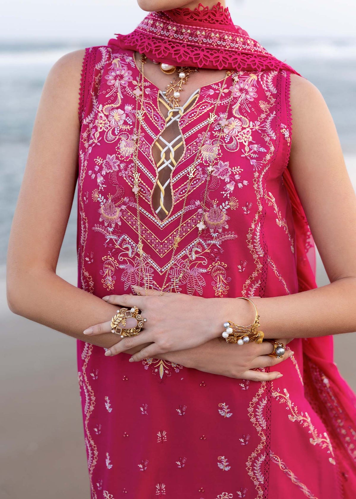 Kanwal Malik | Elysia Luxury Lawn 25 | Evaline -  Kanwal Malik Ladies Clothes - Original Designer Dress - House of Maryam