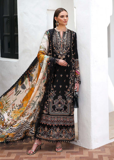 Kanwal Malik | Elysia Luxury Lawn 25 | Noire -  Kanwal Malik Ladies Clothes - Original Designer Dress - House of Maryam