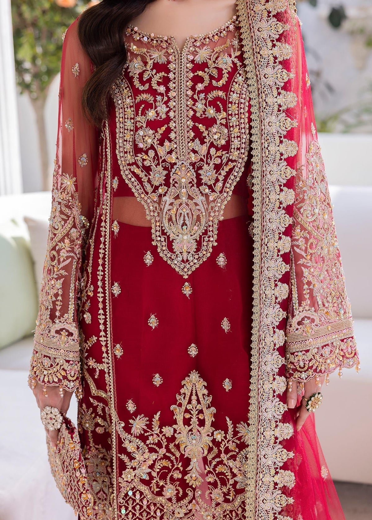 Kanwal Malik | Mirha Wedding Formals | Crimson -  Kanwal Malik Formal - Original Designer Dress - House of Maryam
