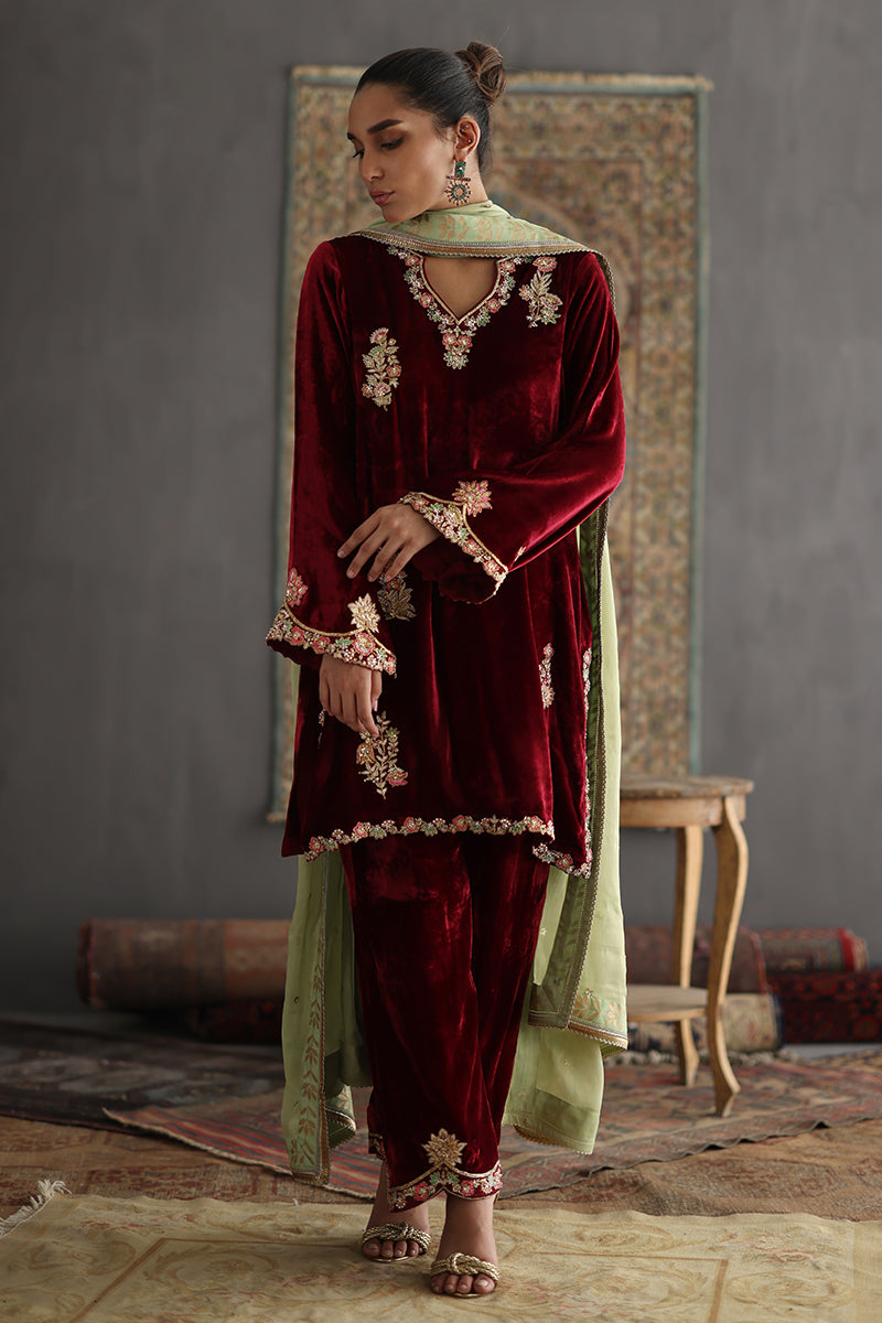 Sana Abbas | Velvet Formals | KARLA -  Sana Abbas Ladies Clothes - Original Designer Dress - House of Maryam