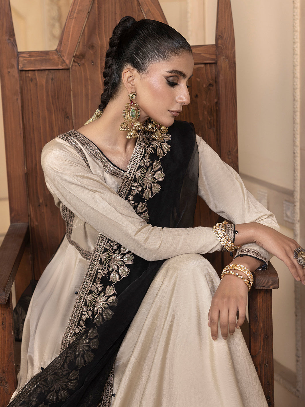 Hem Stitch | Raw Silk Edit 25 | Kaya -  Hemstitch Ladies Clothes - Original Designer Dress - House of Maryam