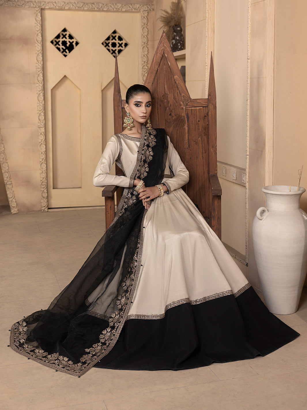 Hem Stitch | Raw Silk Edit 25 | Kaya -  Hemstitch Ladies Clothes - Original Designer Dress - House of Maryam