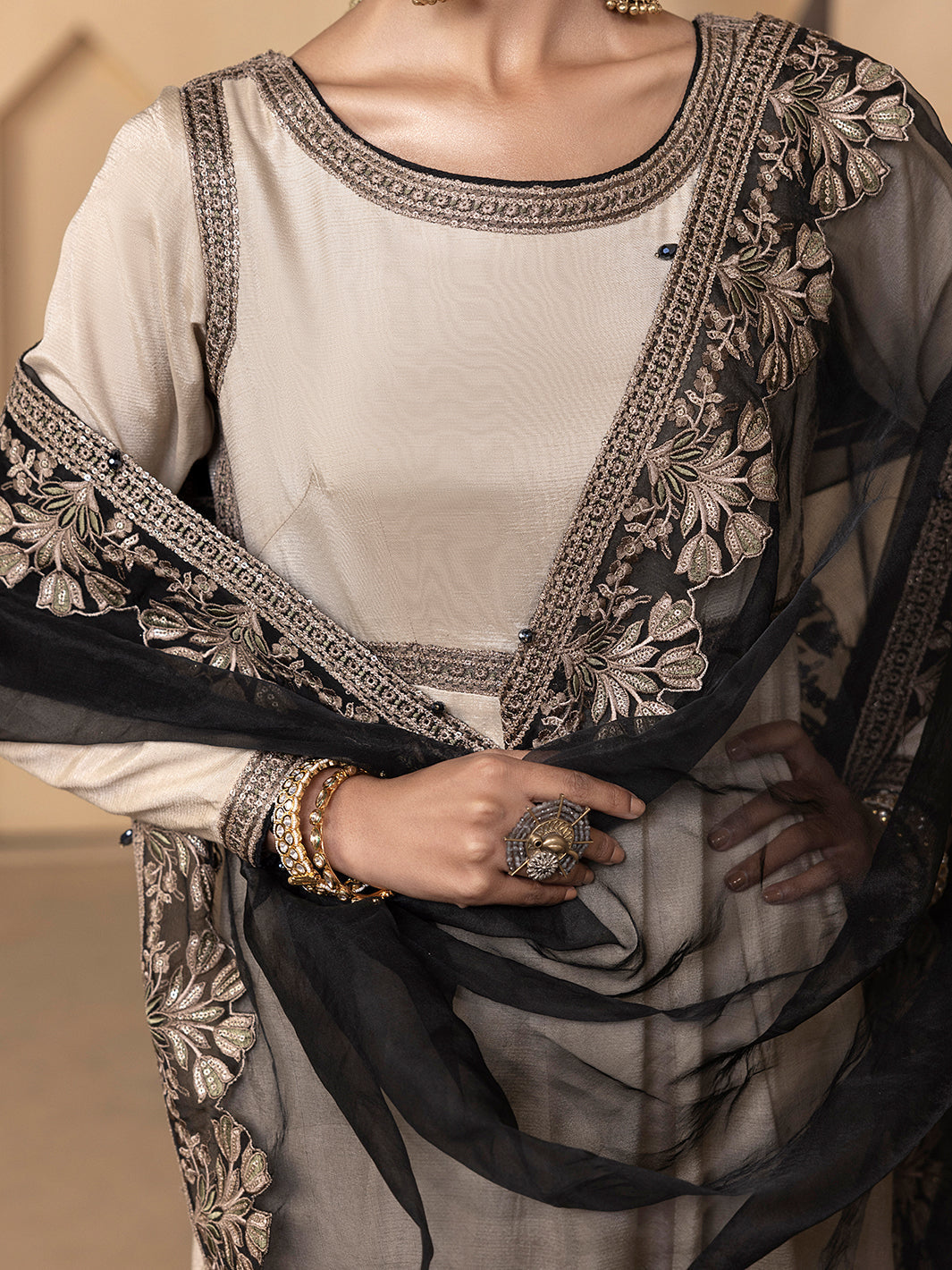 Hem Stitch | Raw Silk Edit 25 | Kaya -  Hemstitch Ladies Clothes - Original Designer Dress - House of Maryam