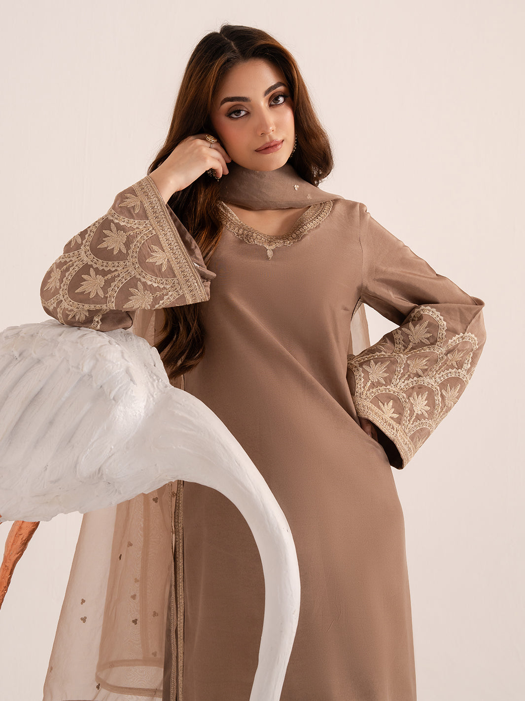 Izel | The Silk Chapter | Khaki-5