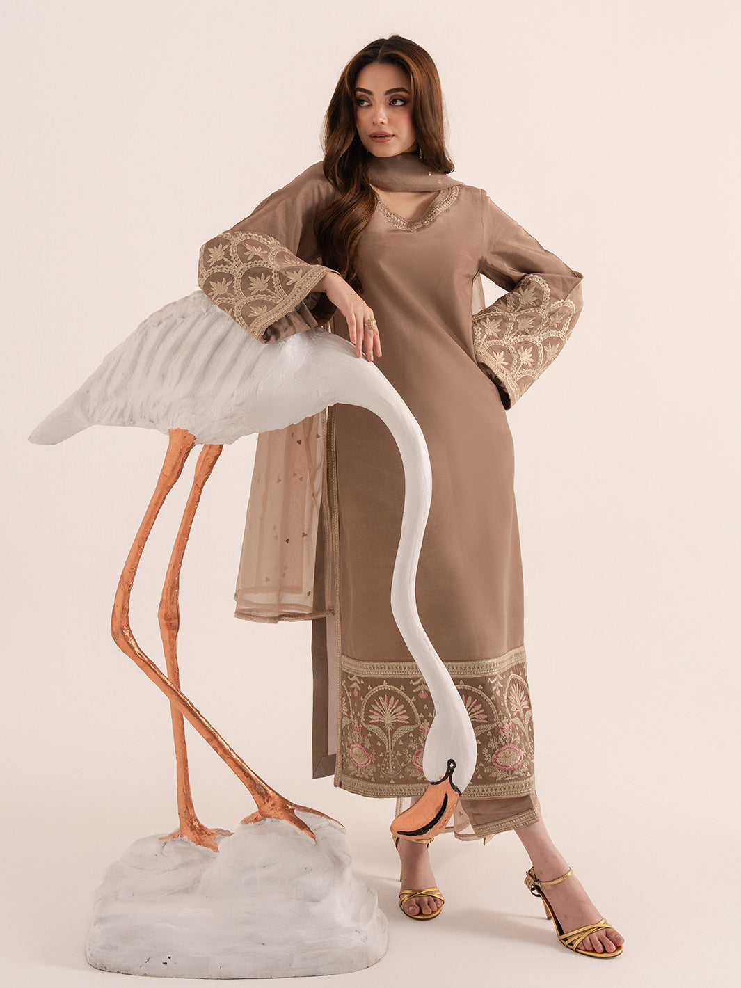 Izel | The Silk Chapter | Khaki-2