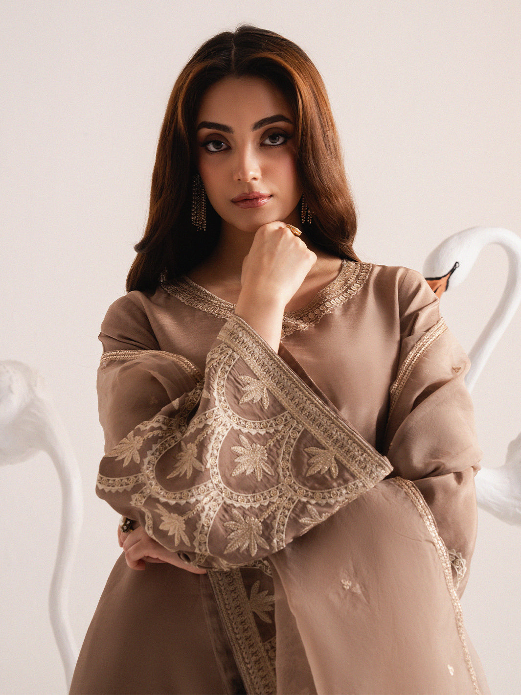 Izel | The Silk Chapter | Khaki-3