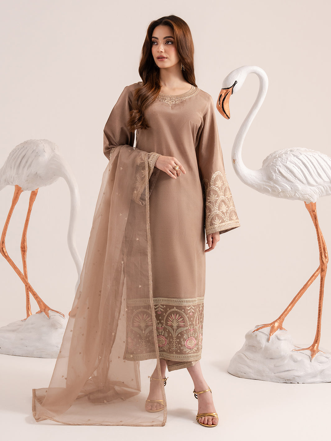 Izel | The Silk Chapter | Khaki-1