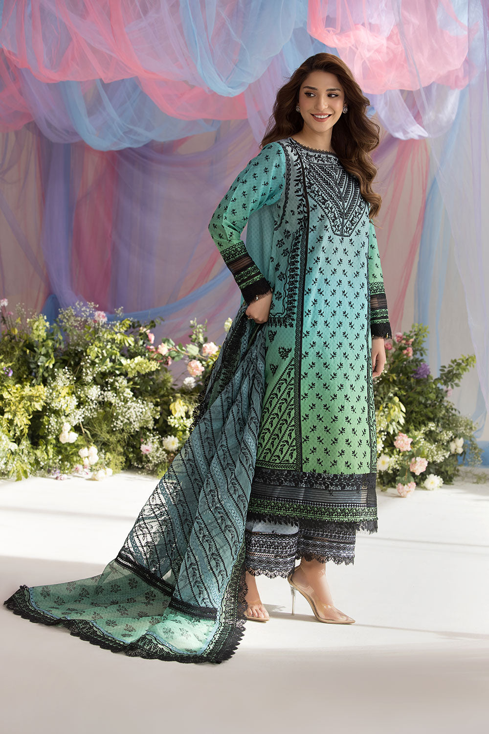 Sobia Nazir | Luxury Lawn 25 | 12A -  Sobia Nazir Ladies Clothes - Original Designer Dress - House of Maryam