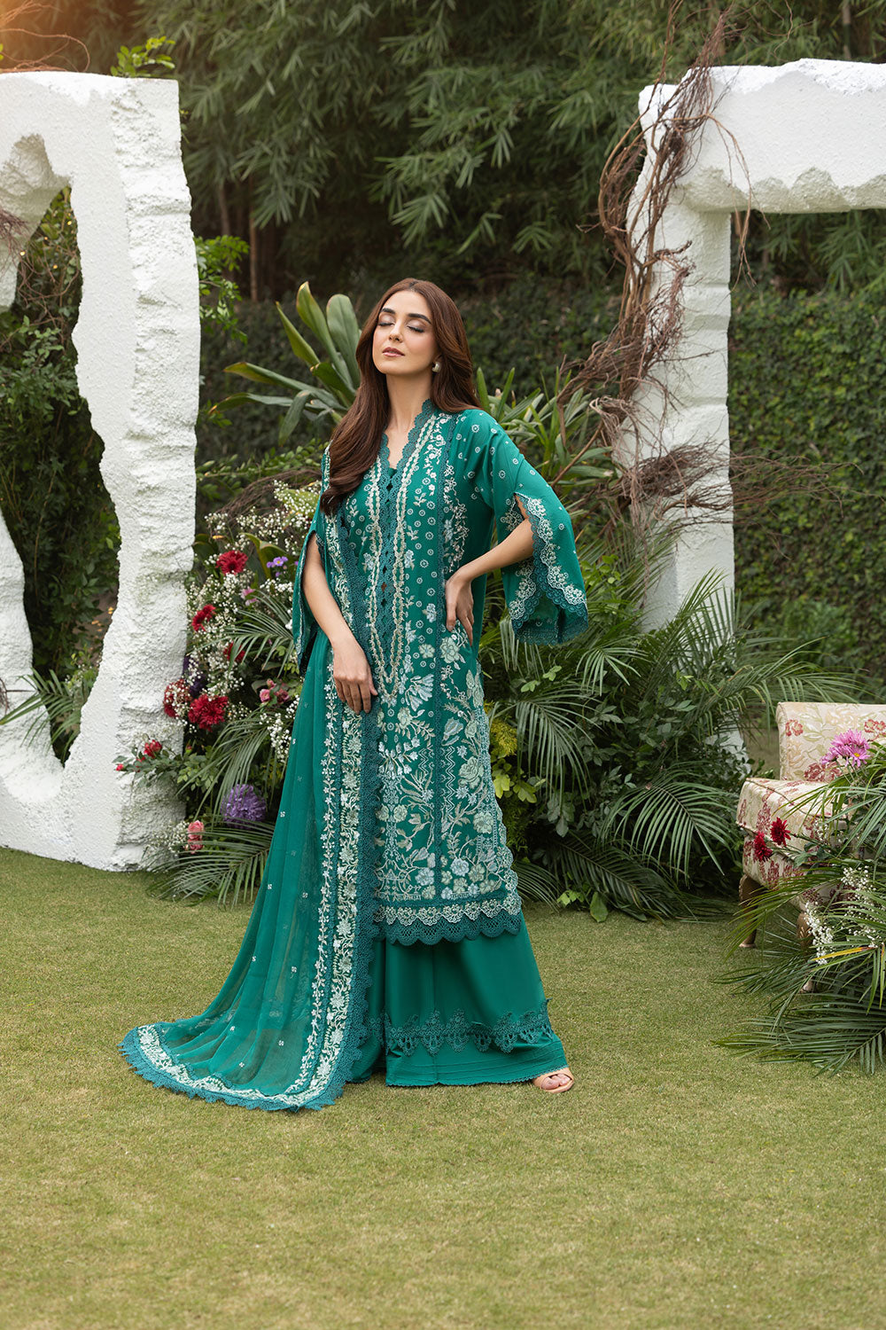 Sobia Nazir | Luxury Lawn 25 | 8B -  Sobia Nazir Ladies Clothes - Original Designer Dress - House of Maryam