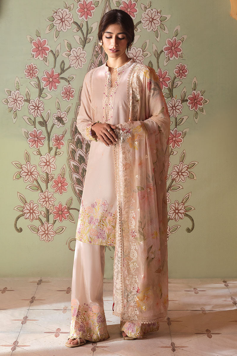 Cross Stitch | Premium Lawn 25 | CORAL CARNATION -  Cross Stitch Ladies Clothes - Original Designer Dress - House of Maryam