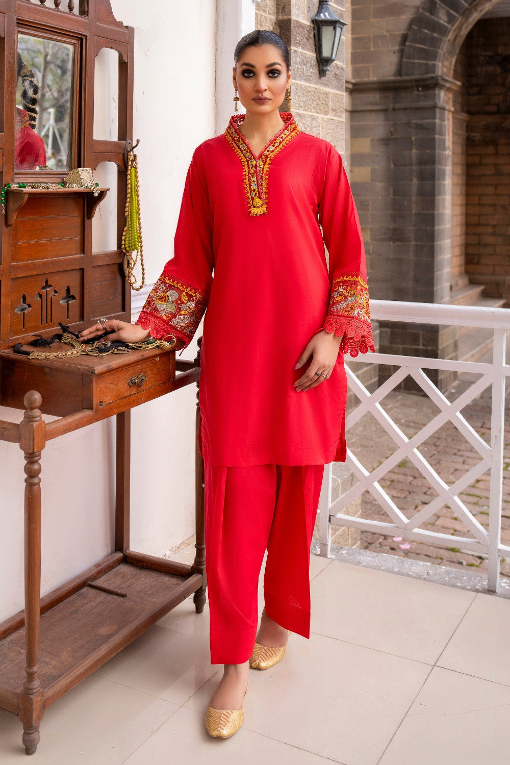 Ittehad | Embroidered Lawn | I-35 -  Ittehad Luxury - Original Designer Dress - House of Maryam