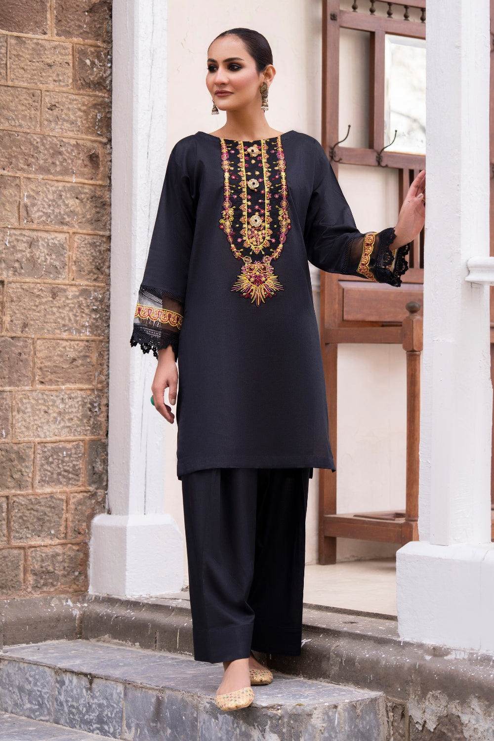 Ittehad | Embroidered Lawn | I-19 -  Ittehad Luxury - Original Designer Dress - House of Maryam
