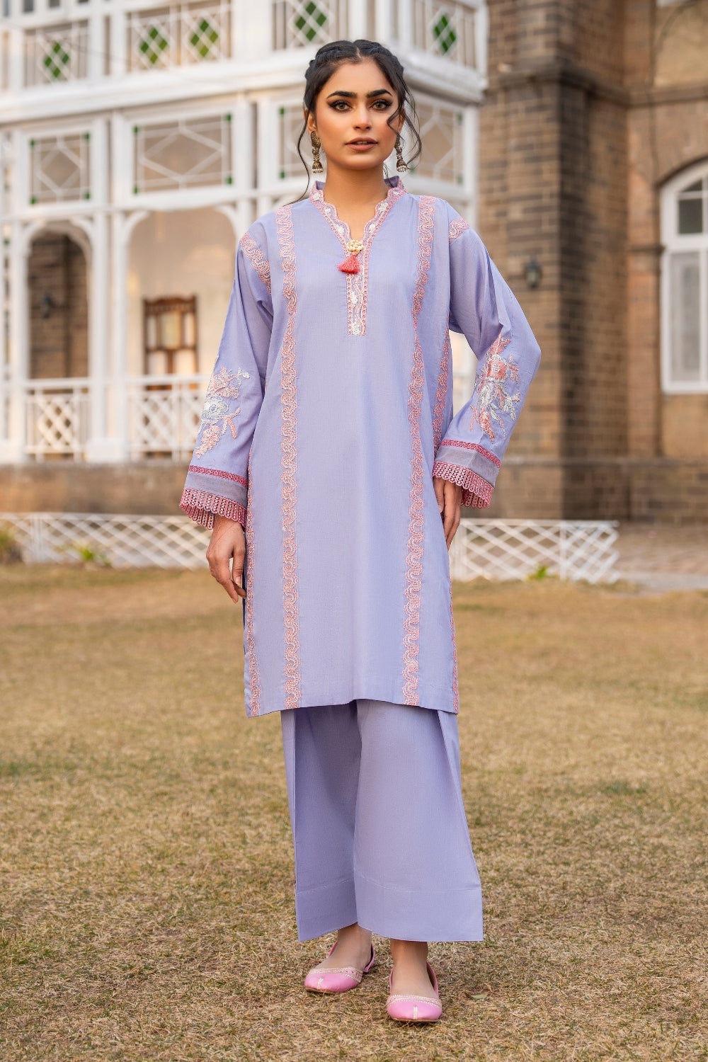 Ittehad | Embroidered Lawn | I-22 -  Ittehad Luxury - Original Designer Dress - House of Maryam